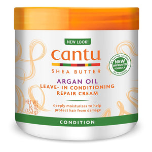 Cantu Shea Butter Argan Oil Leave-In Conditioning Repair Cream 453g