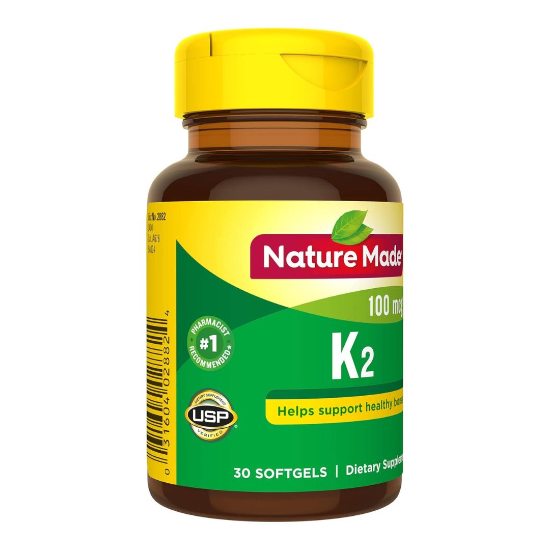 Nature Made K2 100mcg 30 Softgels,031604028824