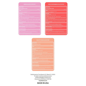 Touchland Wild Watermelon, Velvet Peach & Berry Bliss Power Mist Hand Sanitizer (Pack Of 3) 30ml Each