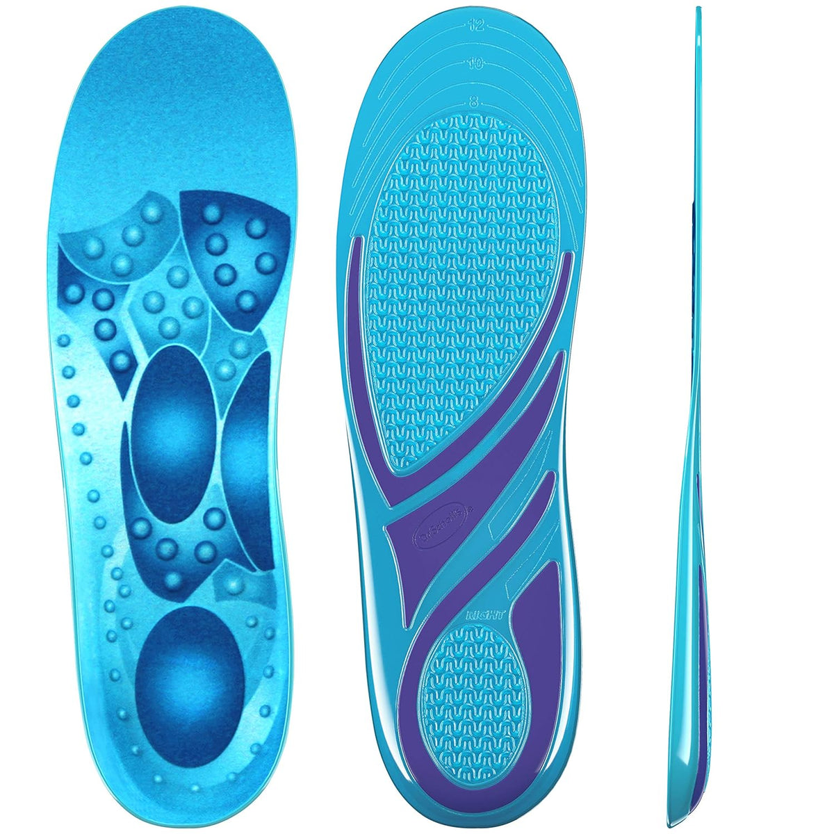 Dr. Scholl's Comfort & Energy Stimulating Step Massaging Gel Insoles 1 Pair (Men's 8-13),011017570127