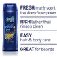 Suave Men 2X Fresh & Clean Hair & Body 2-In-1 Body Wash 354ml