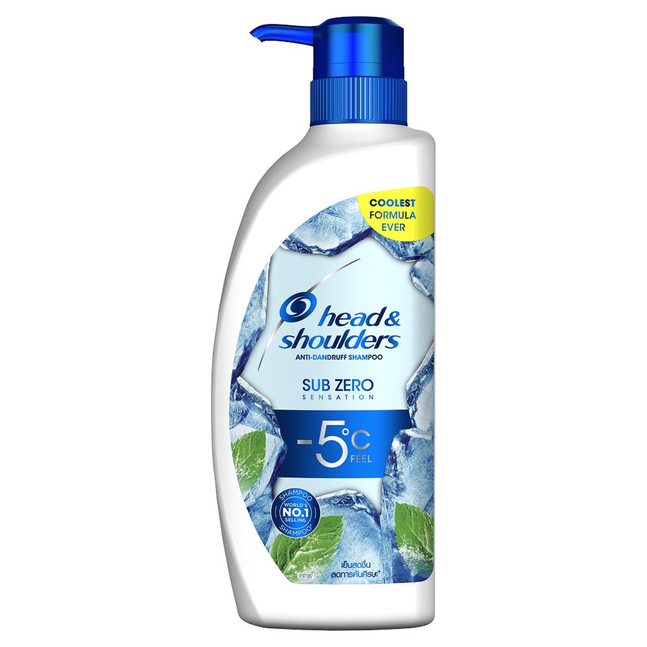 Head & Shoulders Sub Zero Sensation -5°C Feel Anti-Dandruff Shampoo 450ml,4902430857284