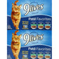 9Lives Pate Favorites Wet Cat Food Variety Pack 5.5 oz Cans Pack of 12