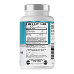 Great Oral Health Advanced Oral Probiotics Fresh Mint Flavor 60 Chewable Tablets