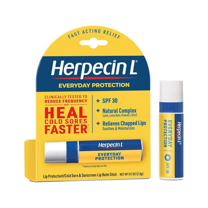 Herpecin-L Everyday Protection SPF 30 Lip Balm For Cold Sores & Chapped lips 2.8g