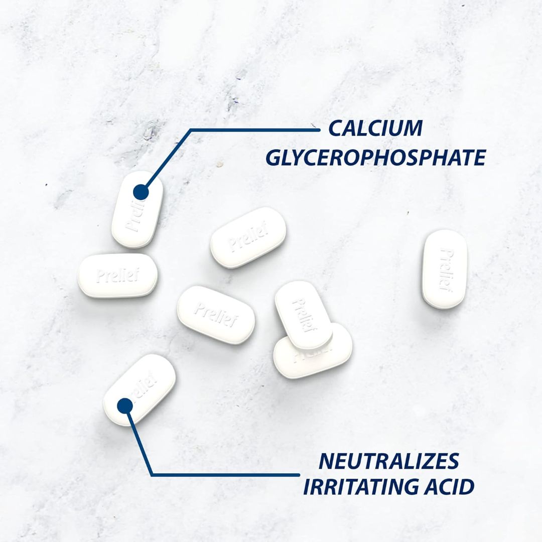 Prelief Calcium Glycerophosphate 120 Caplets,889411801204