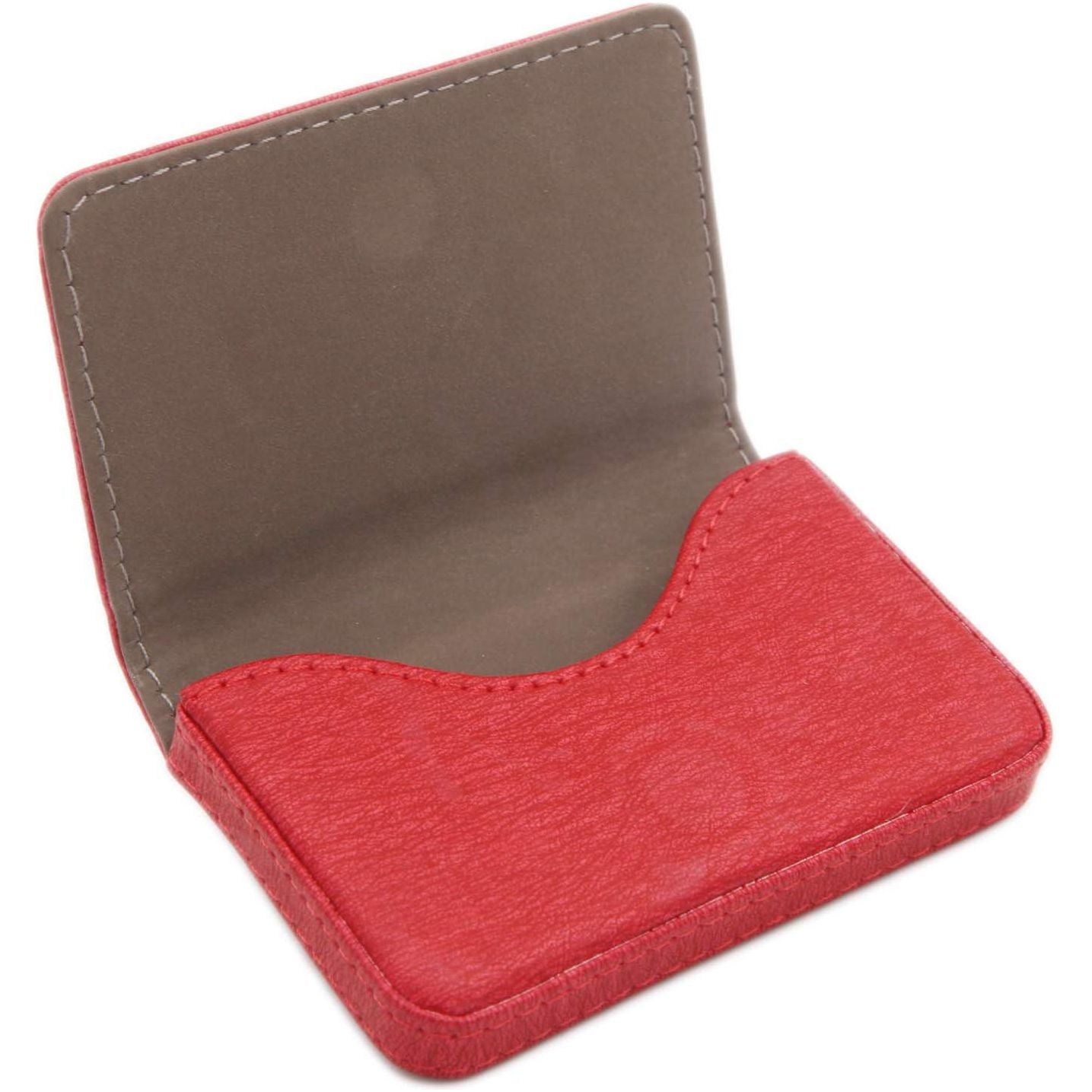 AI-DEE RFID Blocking Wallet - Minimalist Leather Business Credit Card Holder - Red2,