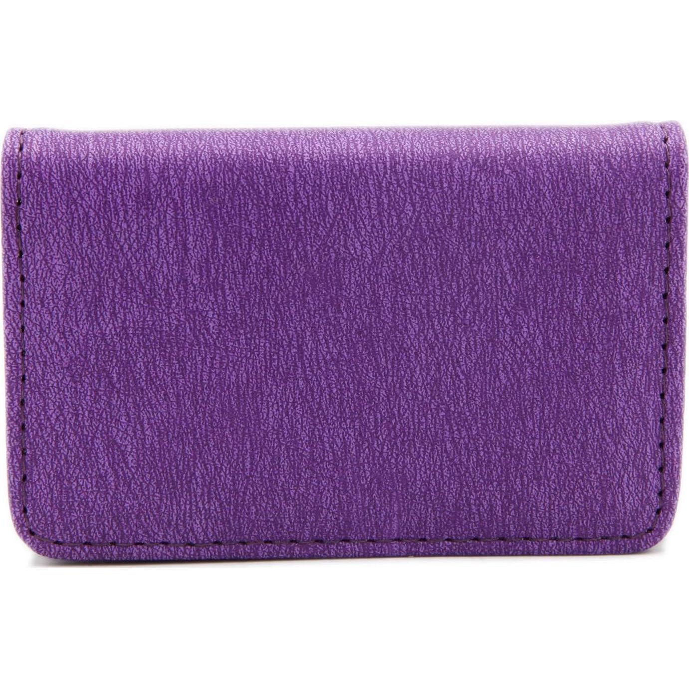 AI-DEE RFID Blocking Wallet - Minimalist Leather Business Credit Card Holder - Purple2,