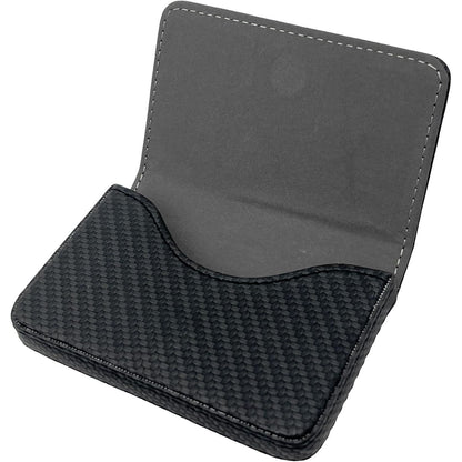 AI-DEE RFID Blocking Wallet - Minimalist Leather Business Credit Card Holder (Woven Black),