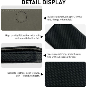 AI-DEE RFID Blocking Wallet - Minimalist Leather Business Credit Card Holder (Woven Black),