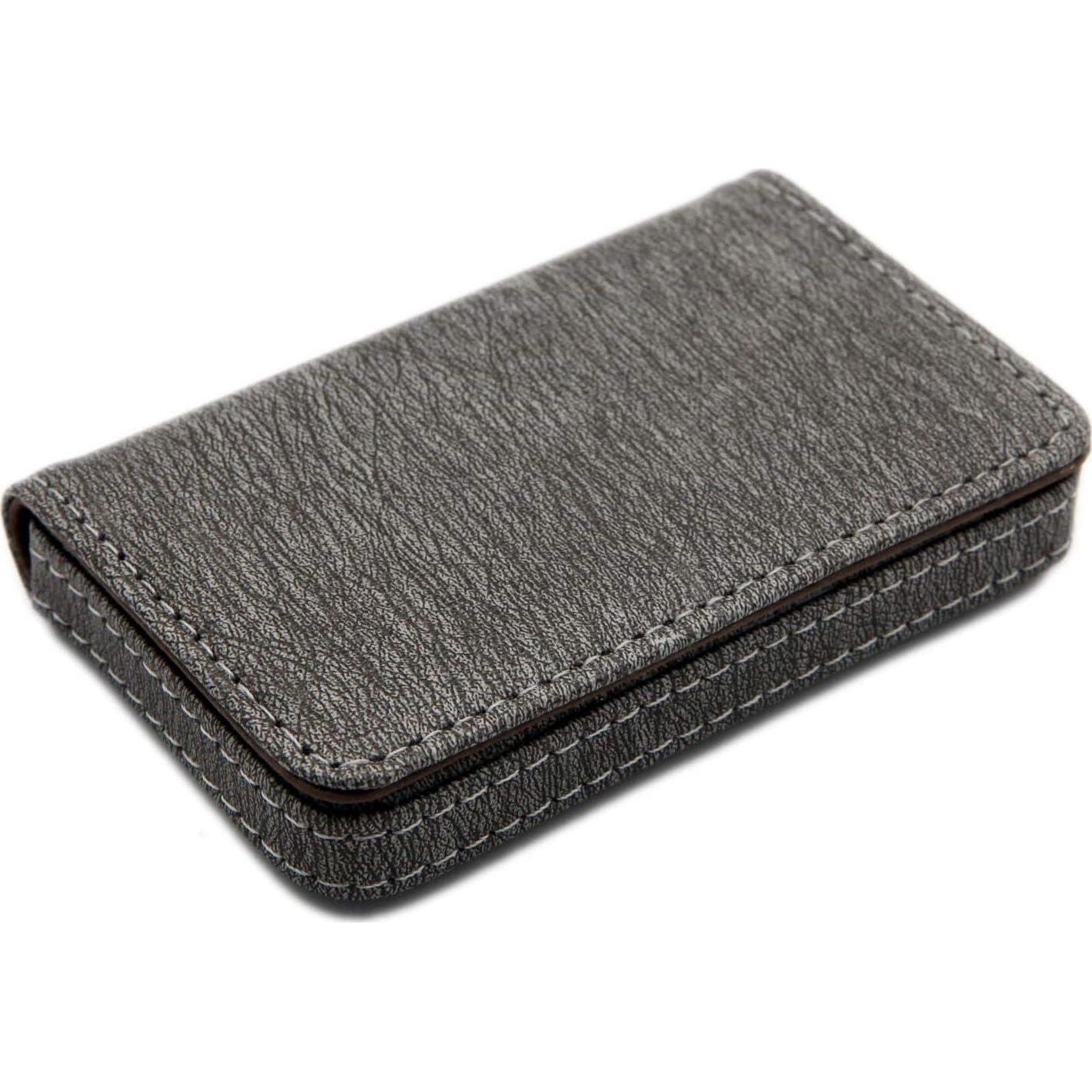AI-DEE RFID Blocking Wallet - Minimalist Leather Business Credit Card Holder - Gray2,
