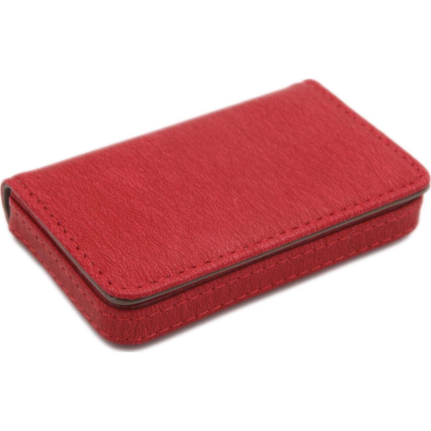 AI-DEE RFID Blocking Wallet - Minimalist Leather Business Credit Card Holder - Red2,