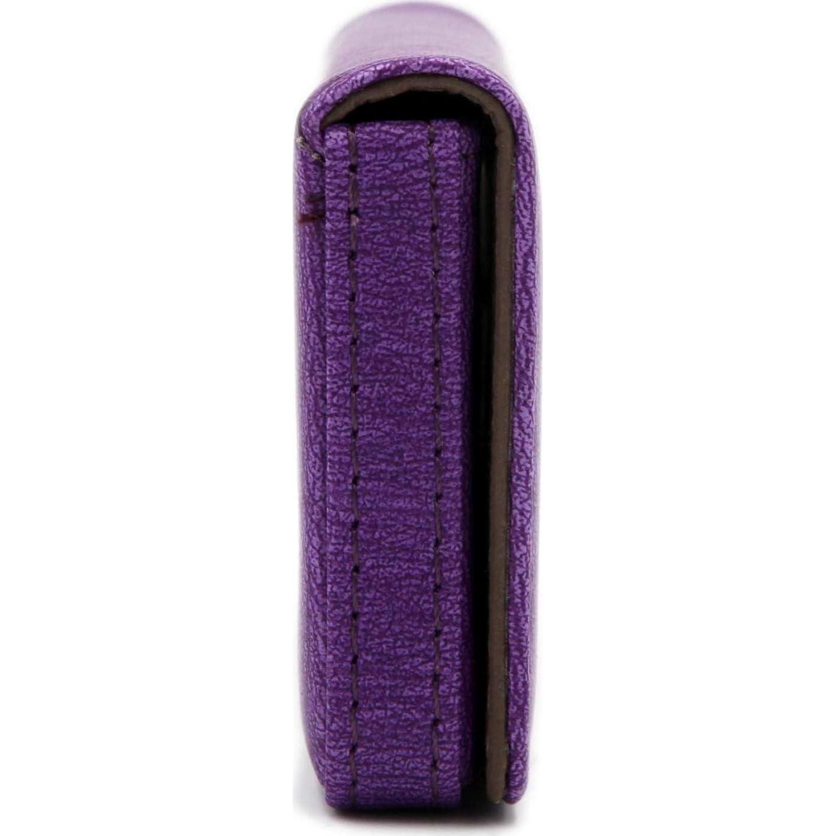 AI-DEE RFID Blocking Wallet - Minimalist Leather Business Credit Card Holder - Purple2,