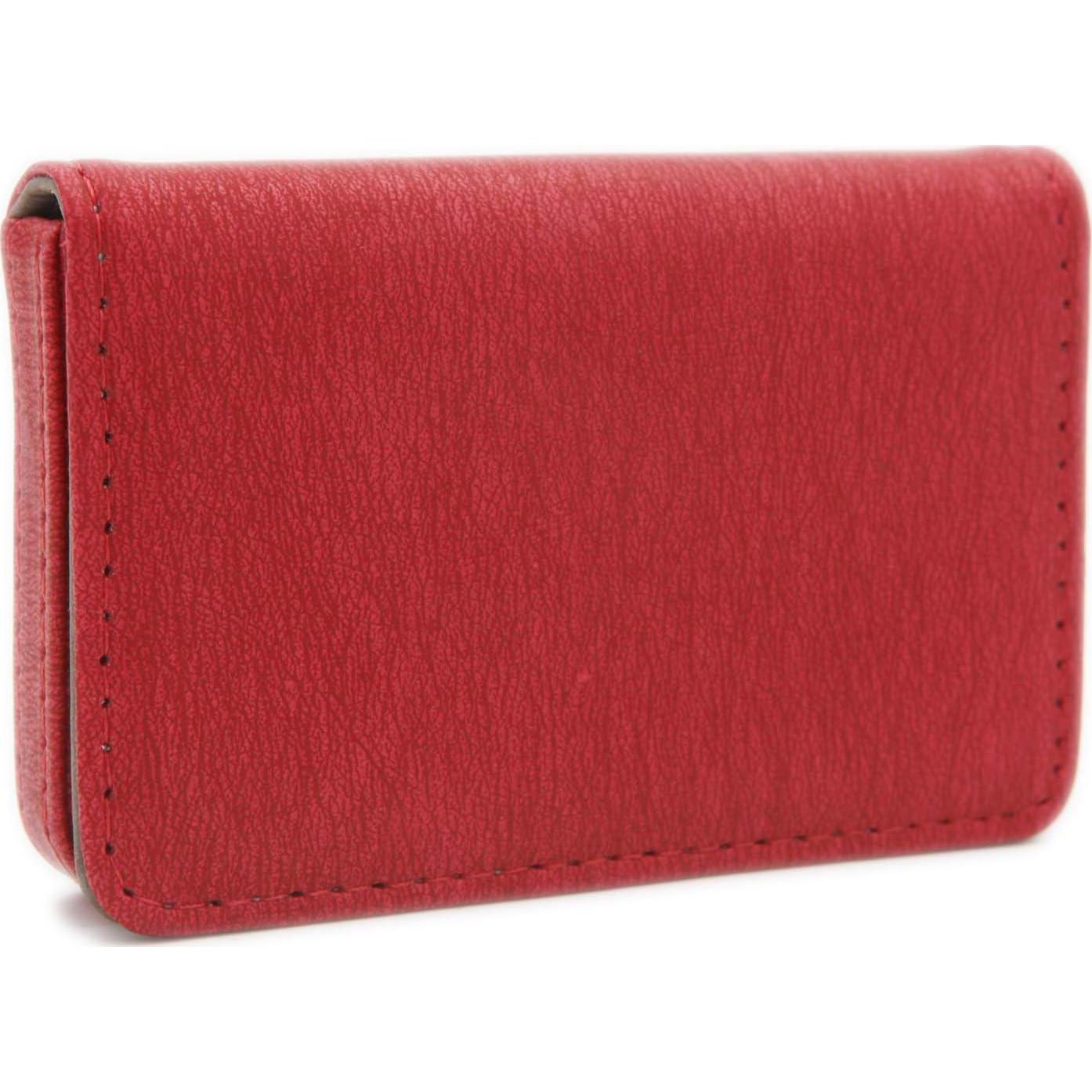 AI-DEE RFID Blocking Wallet - Minimalist Leather Business Credit Card Holder - Red2,