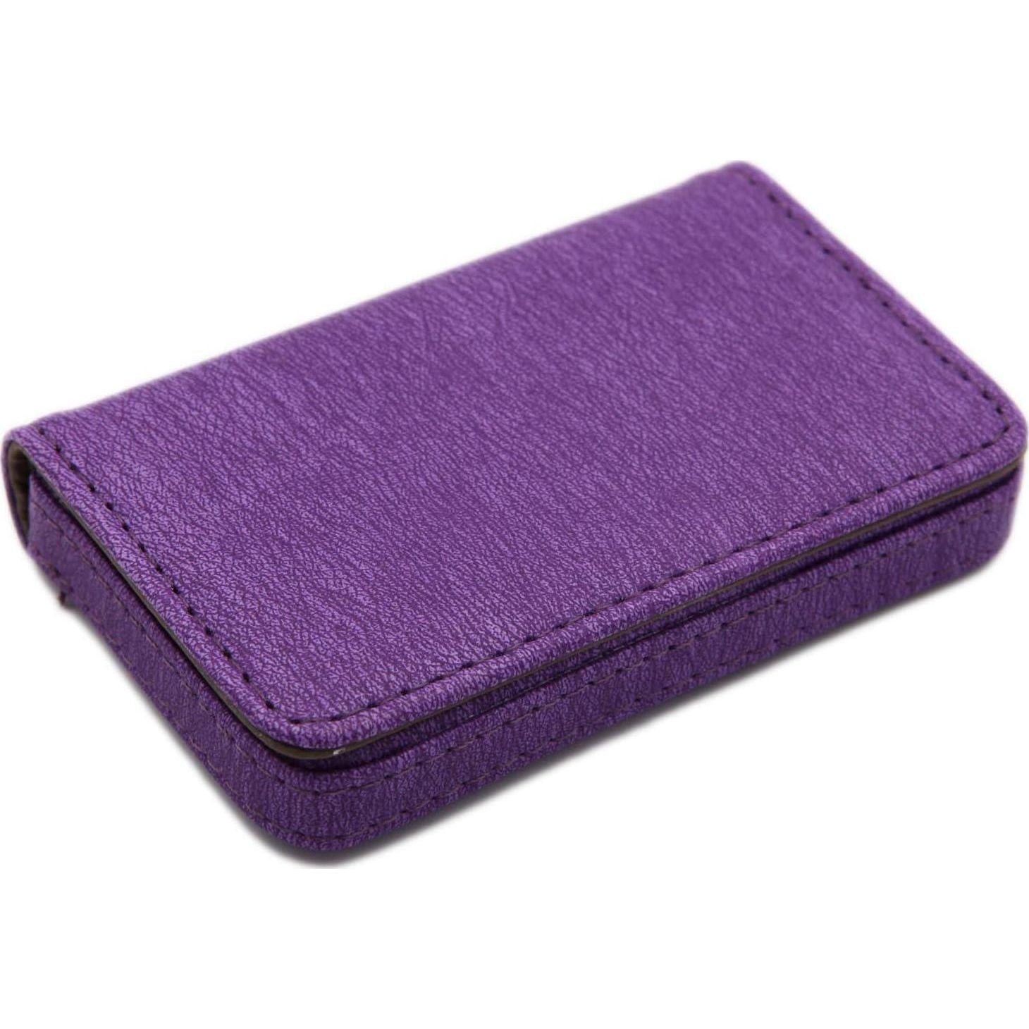 AI-DEE RFID Blocking Wallet - Minimalist Leather Business Credit Card Holder - Purple2,
