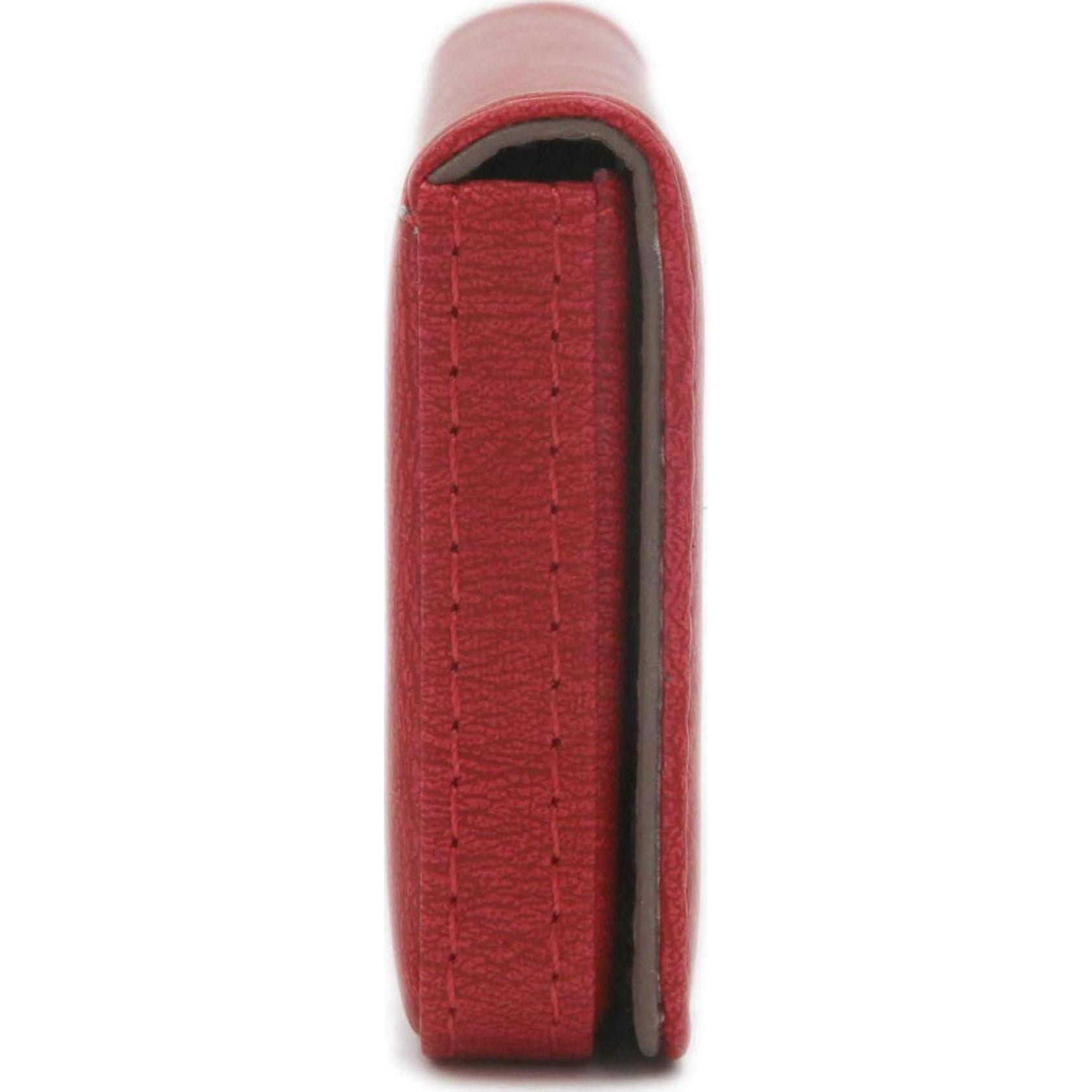 AI-DEE RFID Blocking Wallet - Minimalist Leather Business Credit Card Holder - Red2,