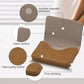 AI-DEE RFID Blocking Wallet - Minimalist Leather Business Credit Card Holder (PW-Apricot),