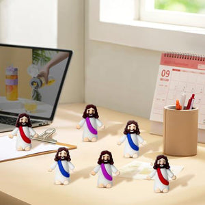 AKFAHOIF Mini Jesus Figures Set of 30 Tiny Religious Toys for Easter Egg Stuffers