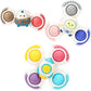 Alasou 3pcs Pop Suction Cup Spinner Toys for 1-3 Year Old Boys & Girls, Sensory Bath & Toddler Spinning Tops, Ideal Gift for Infants, Ages 1-18 Months
