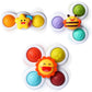Alasou 3pcs Pop Suction Cup Spinner Toys for 1-3 Year Old Boys & Girls, Sensory Bath & Toddler Spinning Tops, Ideal Gift for Infants, Ages 1-18 Months