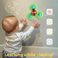 Alasou 3PCS Suction Cup Spinner Toys, Spinning Tops for Baby Boys/Girls, Bath & Sensory Toy, Ages 12–36 Months