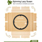 All4JIG 1500 Piece Puzzle Board Rotating 25 x 34 Inch Wooden Puzzle Table with Drawers and Cover