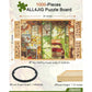 All4JIG 1500 Piece Puzzle Board Rotating 25 x 34 Inch Wooden Puzzle Table with Drawers and Cover