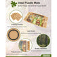 All4JIG 1500 Piece Puzzle Board Rotating 25 x 34 Inch Wooden Puzzle Table with Drawers and Cover