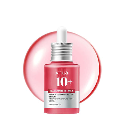 ANUA ANUA Niacinamide 10 + TXA 4 Serum, Hyaluronic Acid, Tranexamic Acid, Vitamin B12, Facial Serum For Glass Skin, Clarifying, Radiant Complexion With Natural Color, Korean Skin Care (30ml /1.01 Fl.oz)