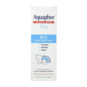 Aquaphor Baby 3-In-1 Diaper Rash Healing Cream 99g,072140002503