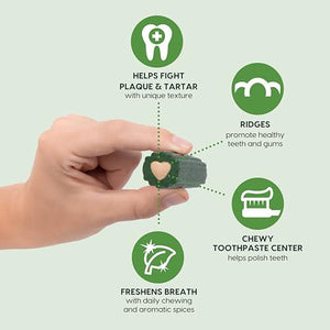 Ark Naturals Brushless Dog Toothpaste Chews, 18?oz, Large Breed Dental Treats, Plaque & Tartar Reduction