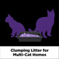 Arm & Hammer Slide Platinum Cat Litter, 18 lbs, Multi-Cat, Clump & Seal Odor Control, Easy-Clean Formula