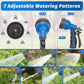 AUTOMAN-Garden-Hose-Nozzle,ABS Water Spray Nozzle With Heavy Duty 7 Adjustable Watering Patterns,Slip Resistant For Watering Plants,Lawn& Garden,Washing Cars,Cleaning,Showering Pets - Blue,