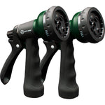 AUTOMAN-Garden-Hose-Nozzle-2PK,ABS Water Spray Nozzle With Heavy Duty 7 Adjustable Watering Patterns,Slip Resistant For Watering Plants,Lawn& Garden,Washing Cars,Cleaning,Showering Pets And Outdoor Fun,