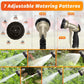 AUTOMAN Garden Hose Nozzle-7 Patterns Sprayer-2 Pack, Metal High Pressure Spray Nozzle, Heavy Duty Labor-Saving Design Water Hose Nozzle For Garden Watering, Car Washing, Window Cleaning, Pets Bathing,