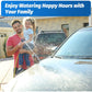 AUTOMAN-Garden-Hose-Nozzle,ABS Water Spray Nozzle With Heavy Duty 7 Adjustable Watering Patterns,Slip Resistant For Watering Plants,Lawn& Garden,Washing Cars,Cleaning,Showering Pets - Blue,