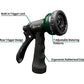 AUTOMAN-Garden-Hose-Nozzle-2PK,ABS Water Spray Nozzle With Heavy Duty 7 Adjustable Watering Patterns,Slip Resistant For Watering Plants,Lawn& Garden,Washing Cars,Cleaning,Showering Pets And Outdoor Fun,