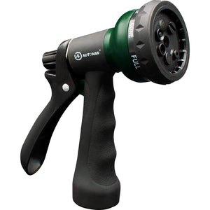 AUTOMAN-Garden-Hose-Nozzle, ABS Water Spray Nozzle With 7 Adjustable Watering Patterns, Slip Resistant For Watering Plants, Lawn& Garden, Washing Cars, Cleaning, Showering Pets And Outdoor Fun.,