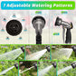AUTOMAN Garden Hose Nozzle -2 Pack, 100% Metal High Pressure Spray Nozzle, Labor-Saving Design, Heavy Duty Water Hose Nozzle For Garden Watering, Car Washing, Window Cleaning,Pets Bathing,