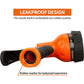 AUTOMAN-Garden-Hose-Nozzle,ABS Water Spray Nozzle With Heavy Duty 7 Adjustable Watering Patterns,Slip Resistant For Watering Plants,Lawn& Garden,Washing Cars,Cleaning,Showering Pets - Orange,