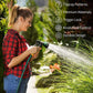 AUTOMAN-Garden-Hose-Nozzle-2PK,ABS Water Spray Nozzle With Heavy Duty 7 Adjustable Watering Patterns,Slip Resistant For Watering Plants,Lawn& Garden,Washing Cars,Cleaning,Showering Pets And Outdoor Fun,