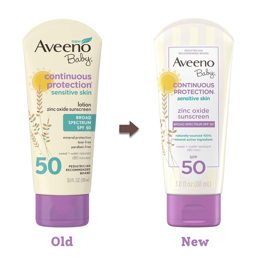 Aveeno Baby Continuous Protection Sensitive Skin SPF 50 Zinc Oxide Sunscreen 88ml