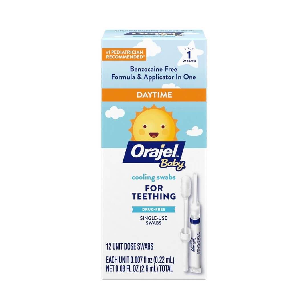 Orajel Baby Daytime Cooling Swabs For Teething 12 Count