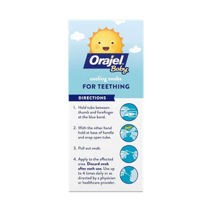 Orajel Baby Daytime Cooling Swabs For Teething 12 Count