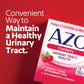AZO Cranberry Supplement, Made with Concentrated Whole Fruit Cranberry Powder, Helps Cleanse & Protect Urinary Tract, Sugar-Free, Non-GMO, 100 Softgels