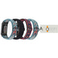 Abanen Elastic Fitbit Bands, 2 Pack, Black, Blue, Pink, Soft Stretch Nylon Strap for Charge 6/5, Adjustable Clasp
