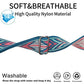 Abanen Elastic Fitbit Bands, 2 Pack, Black, Blue, Pink, Soft Stretch Nylon Strap for Charge 6/5, Adjustable Clasp