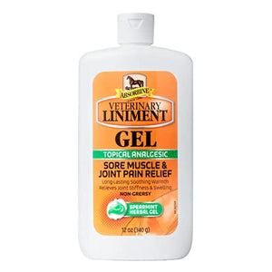 Absorbine Veterinary Liniment Gel, 12 oz, Pain Relief for Sore Muscles, Arthritis in Horses & Dogs