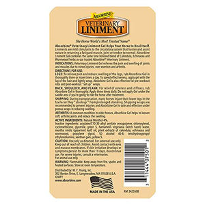 Absorbine Veterinary Liniment Gel, 12 oz, Pain Relief for Sore Muscles, Arthritis in Horses & Dogs