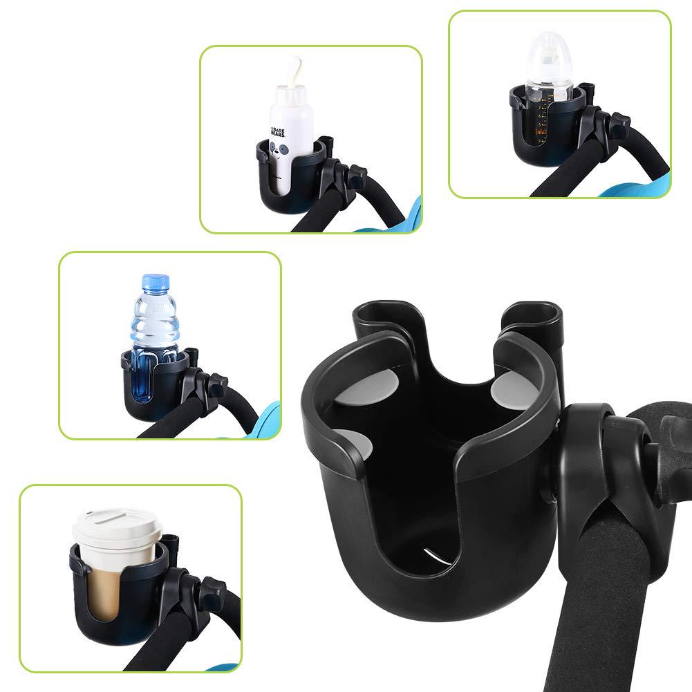 Accmor Stroller Cup Holder With Phone Holder, Bike Cup Holder, Universal Cup Holder For Uppababy Nuna Doona Strollers, 2-in-1 Cup Phone Holder For Stroller, Bike, Wheelchair, Walker, Scooter,Does not Apply